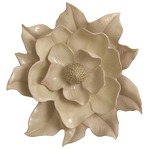 Magnolia Wall Flower-Ivory